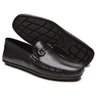 03 mocassim masculino de couro legitimo preto scarpazi 3225p