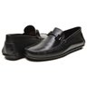04 mocassim masculino de couro legitimo preto scarpazi 3225p