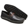 03 mocassim masculino couro legitimo preto scarpazi 3215p