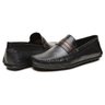 04 mocassim masculino couro legitimo preto scarpazi 3215p
