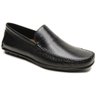 01 mocassim masculino couro legitimo preto scarpazi 3210p