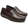 02 mocassim masculino couro legitimo cafe scarpazi 3210c