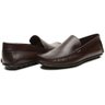 04 mocassim masculino couro legitimo cafe scarpazi 3210c