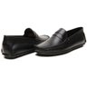 04 mocassim masculino couro legitimo preto scarpazi 3205p