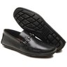 01 mocassim masculino couro legitimo preto scarpazi 3200p