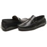 02 mocassim masculino couro legitimo preto scarpazi 3200p