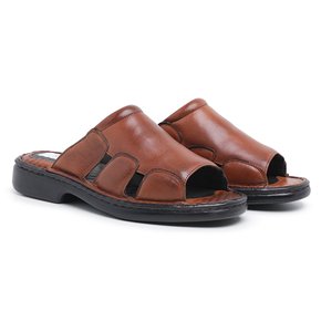02 chinelo ortopedico masculino de couro pelica havana scarpazi 8013hv