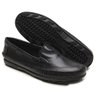 03 mocassim masculino de couro legitimo scarpazi preto 921p