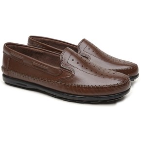 01 mocassim masculino de couro legitimo scarpazi havana 901h