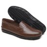 03 mocassim masculino de couro legitimo scarpazi havana 901h